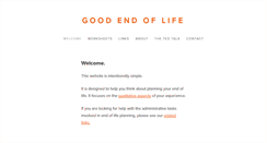 Desktop Screenshot of goodendoflife.com